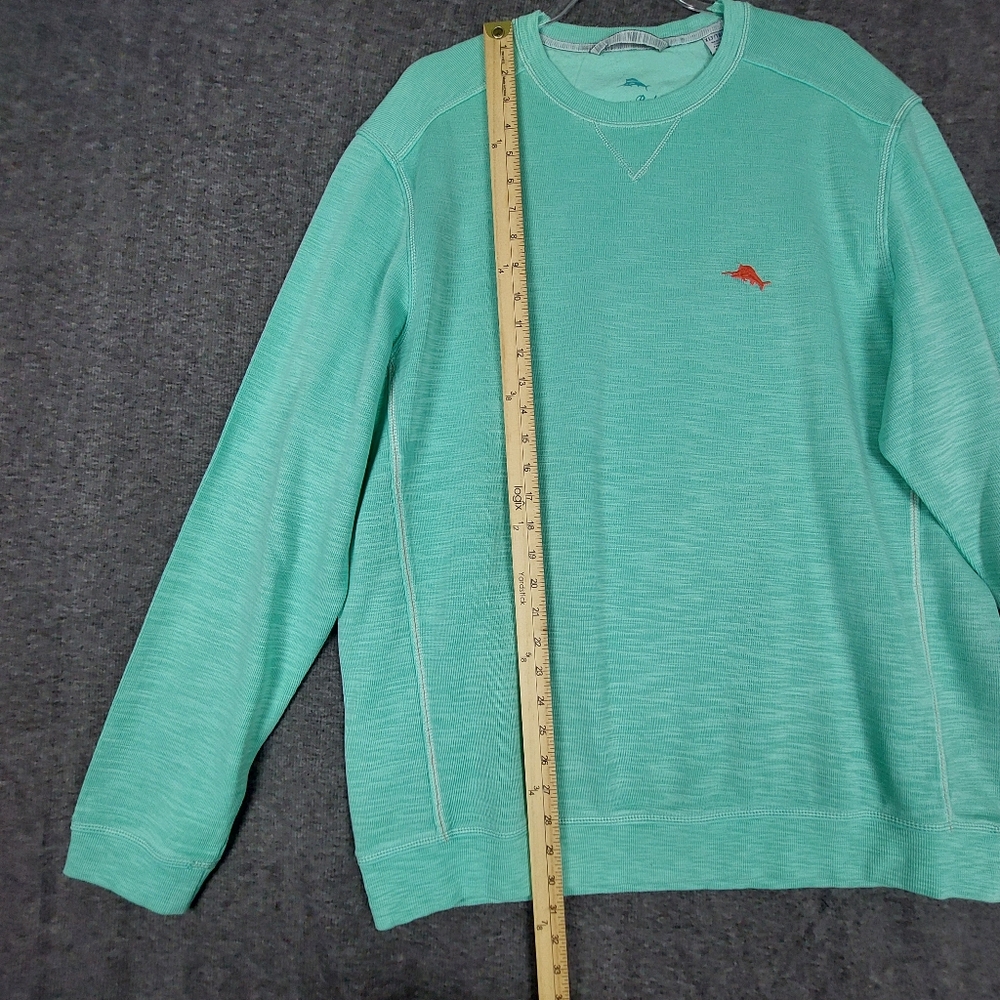TOMMY BAHAMA TABAGO BAY CREWNECK MENS MINT GREEN LONG SLEEVE SWEATSHIRT SIZE XLT - Picture 3 of 9